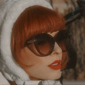 Pomellato cat eye brown sunglasses